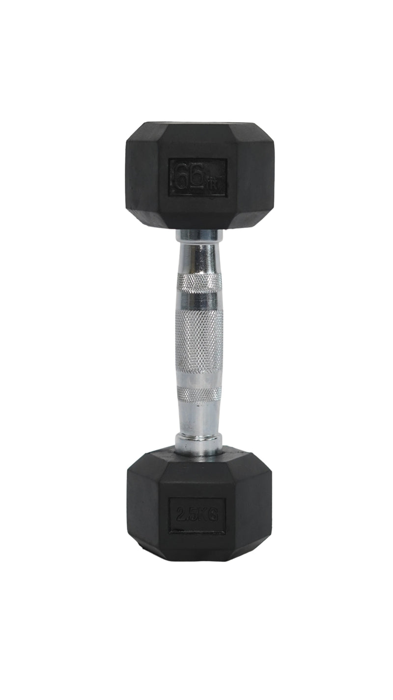 66fit Hexagonal Dumbbells 2.5kg - 20kg (Sold in Pairs)