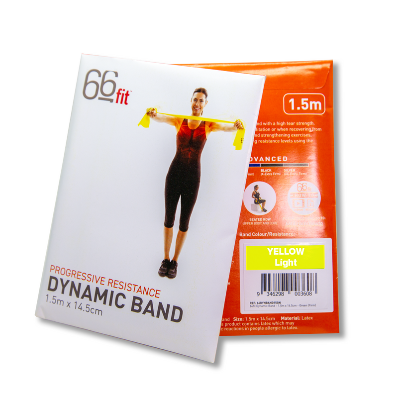 66fit Dynamic Exercise/Resistance Band - 1.5 Metre