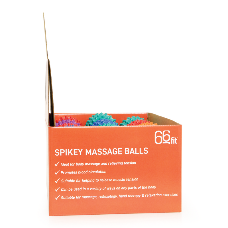 66fit Spikey Massage Balls 9cm - Box of 24