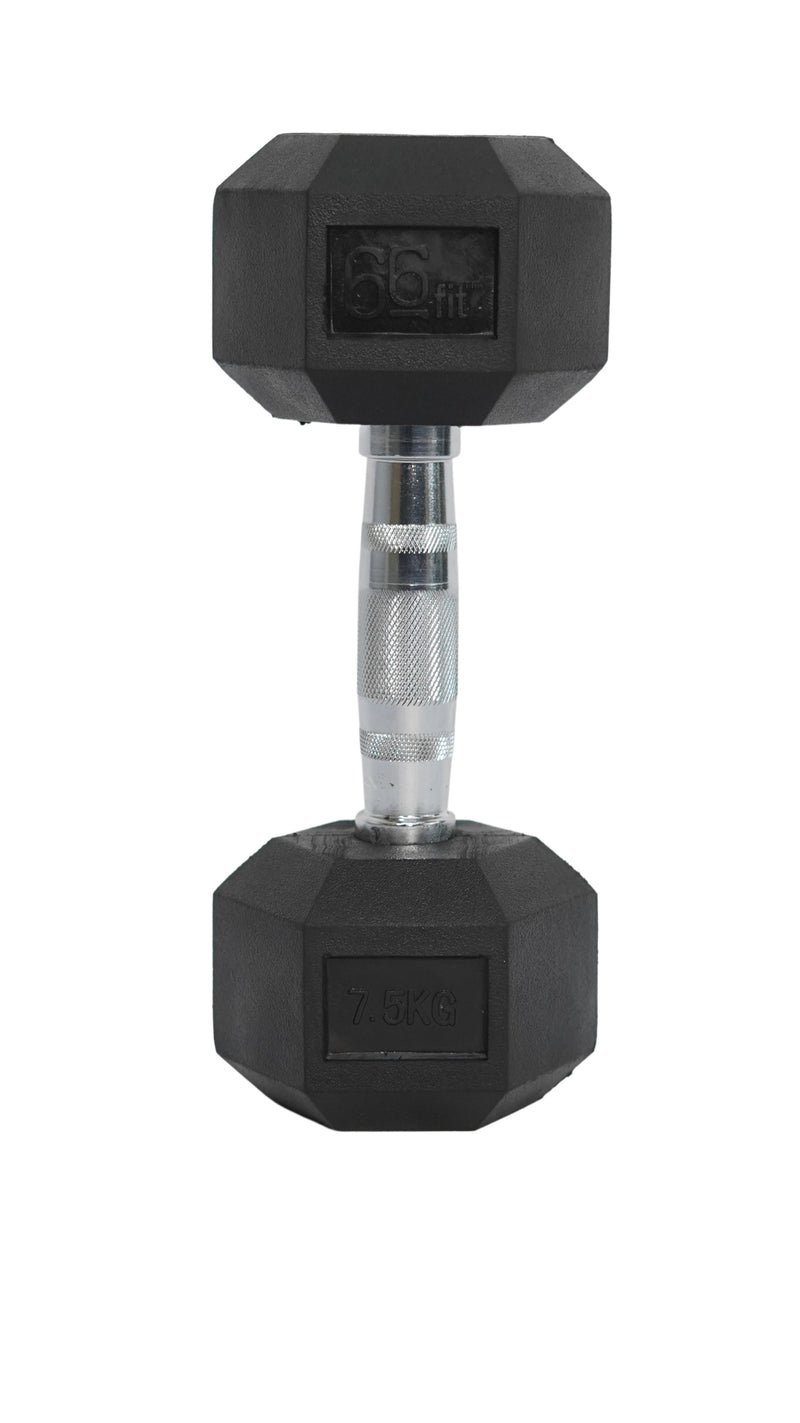 66fit Hexagonal Dumbbells 2.5kg - 20kg (Sold in Pairs)