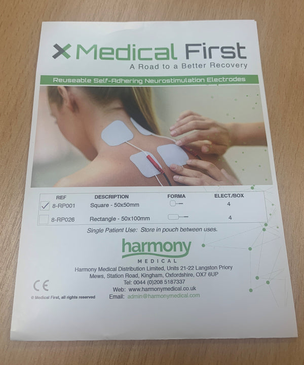 Medical First Reusable Self-Adhesive Electrodes (5x5cm)