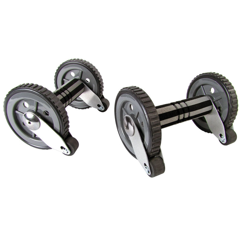 66fit Twin Ab Roller Wheels with Kneel Pad