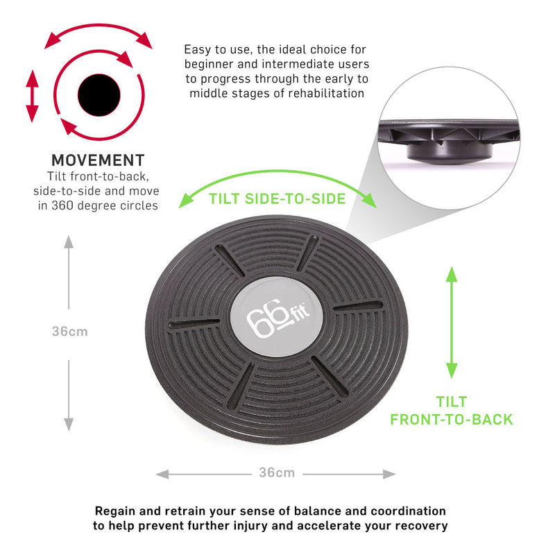 66fit Balance Board - Plastic - 36cm