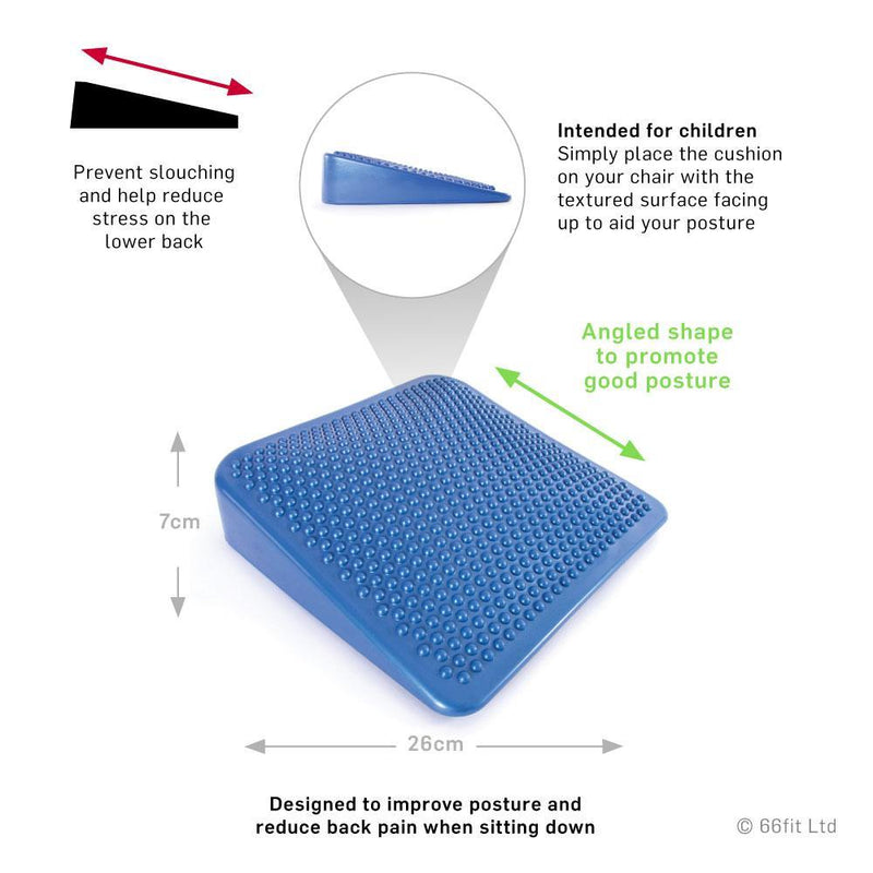 66fit Junior Inflatable Wedge Cushion - With Pump