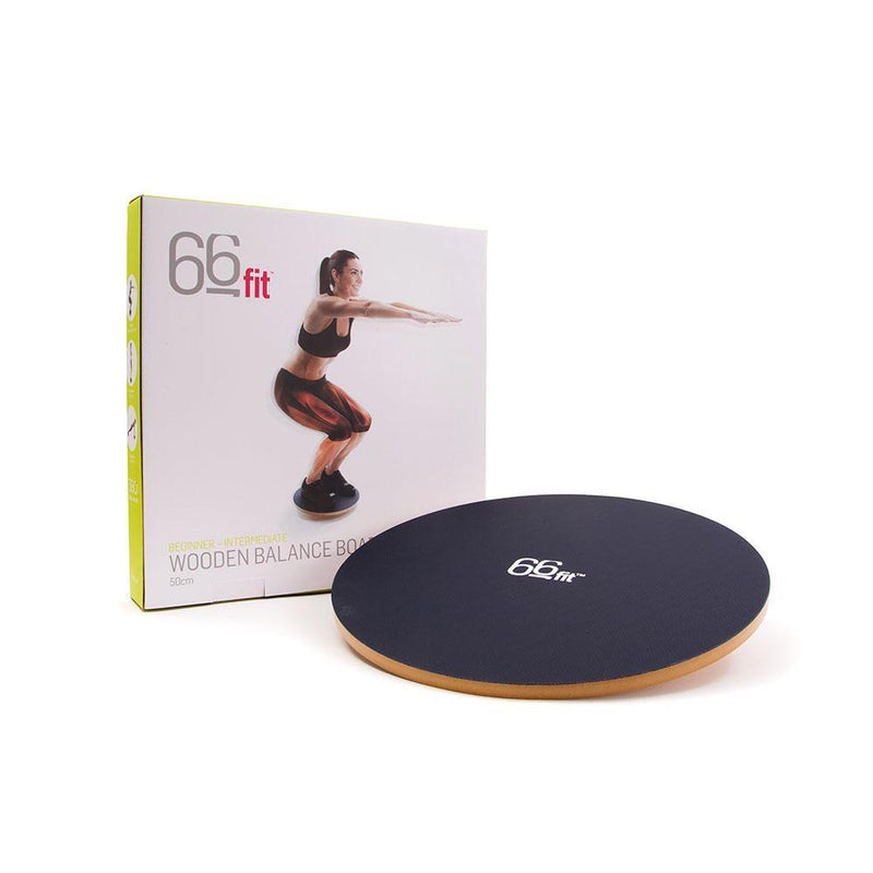 66fit Wooden Balance Board - Pvc Surface - 40cm