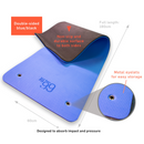 66fit Professional Exercise Mat - 17mm x 60cm x 180cm - Blue