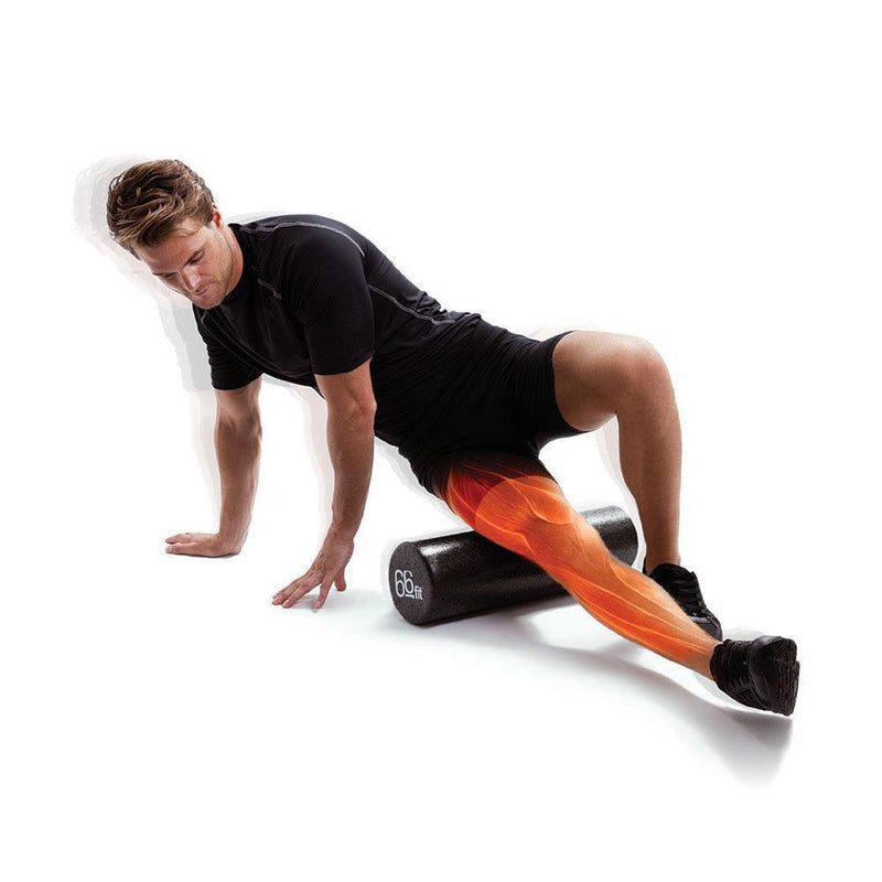 66fit Foam Roller Black - 15cm x 45cm