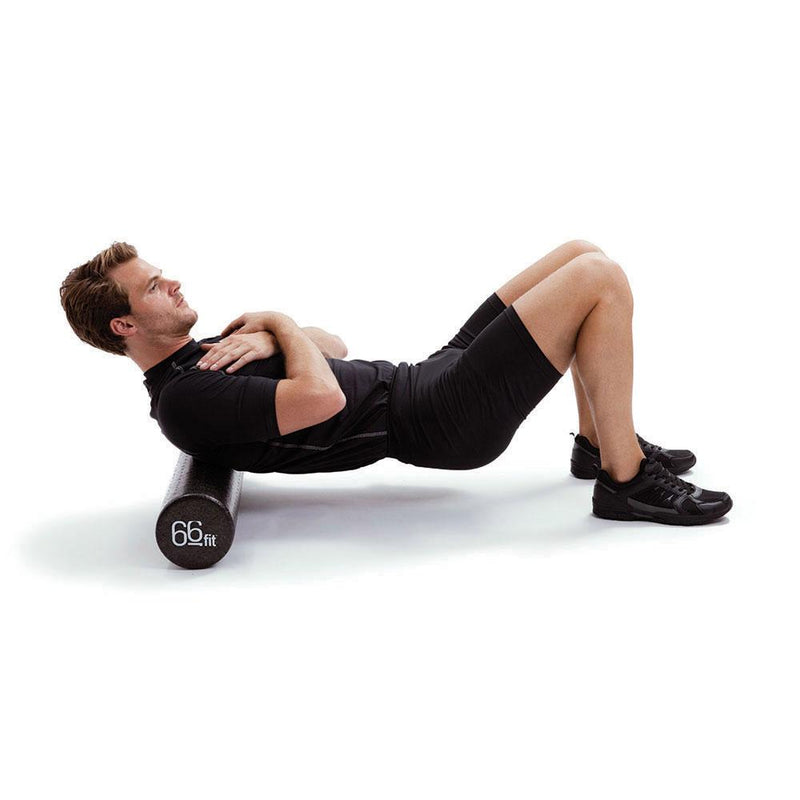 66fit Foam Roller Black - 15cm x 45cm