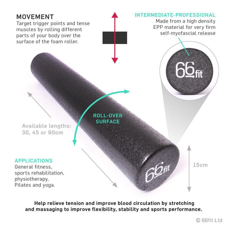 66fit EPP Foam Roller - 15cm x 90cm