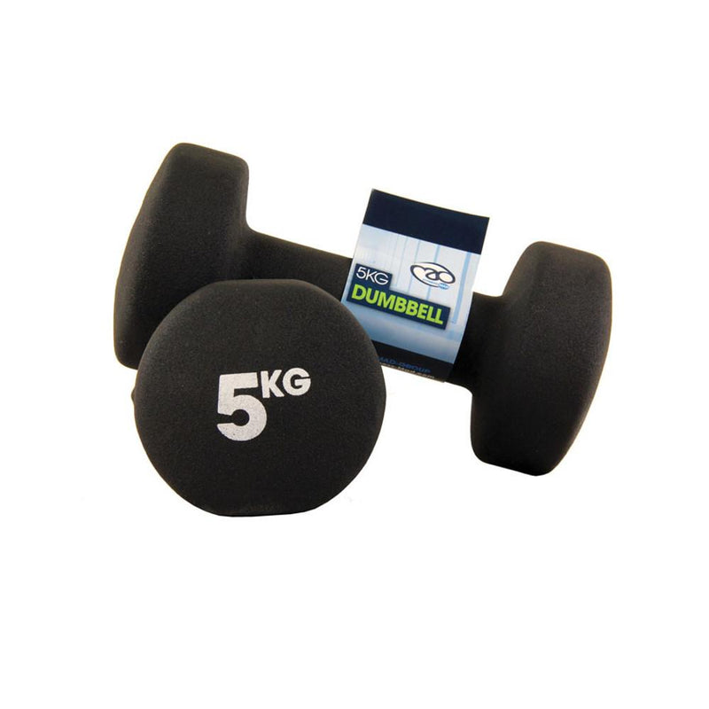 Fitness-Mad Neoprene Dumbbell Set x 0.5kg - 5kg