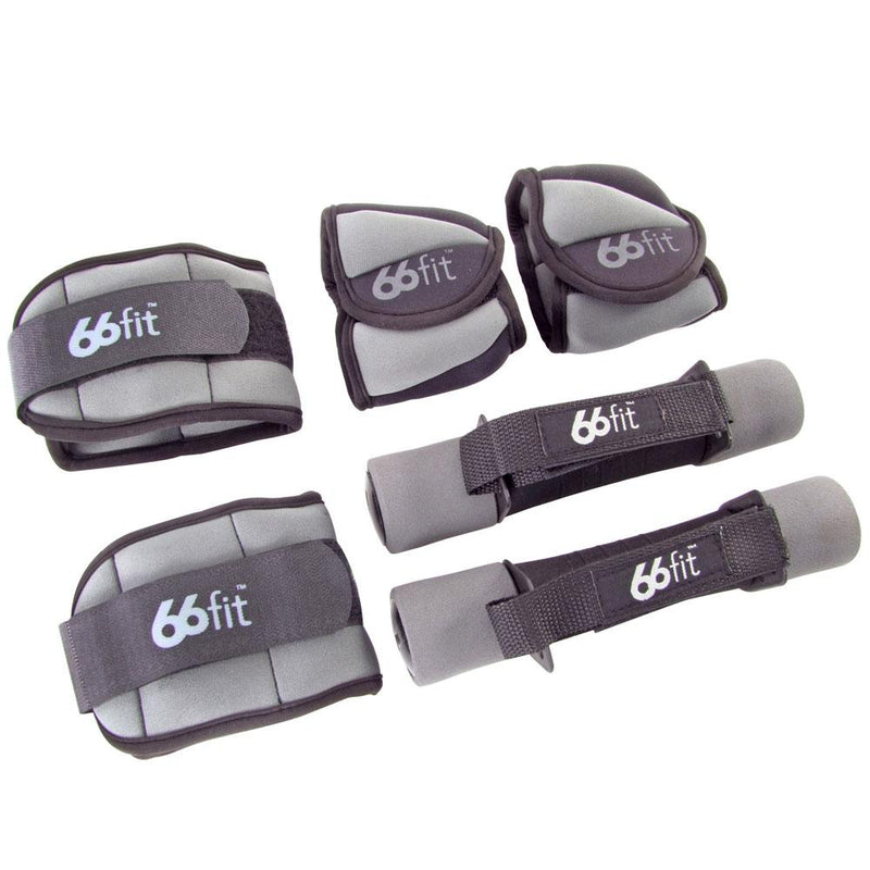 66fit Ankle Wrist And Dumbbells Cuff Weight Set 4kg