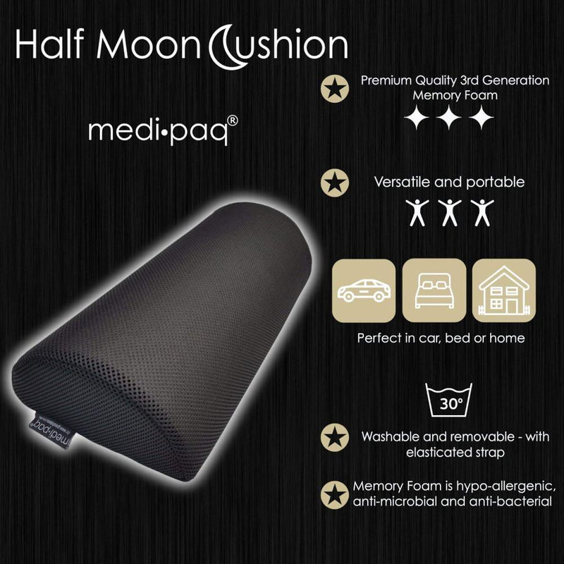 Medipaq®️ Half Moon Memory Foam Cushion Pillow