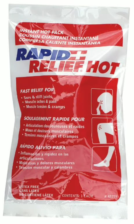 Rapid Relief - Instant Hot Pack 5"x 9" Large