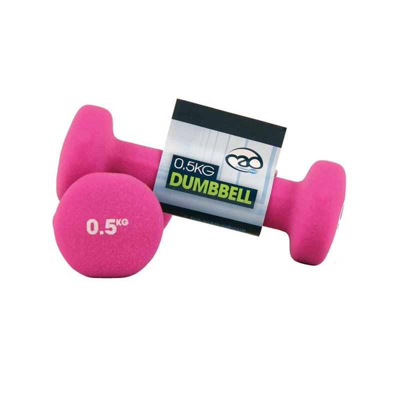 Fitness-Mad Neoprene Dumbbell Set x 0.5kg - 5kg